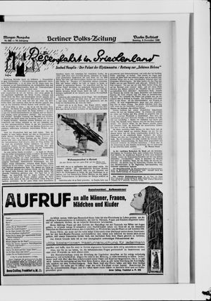 Berliner Volkszeitung vom 09.12.1928