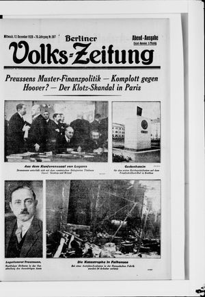 Berliner Volkszeitung vom 12.12.1928