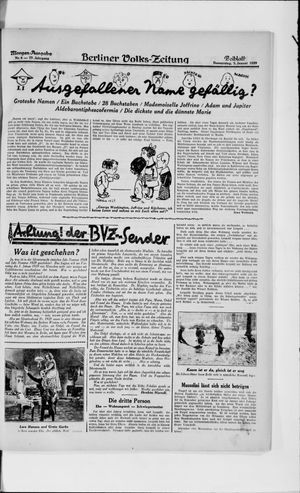 Berliner Volkszeitung vom 03.01.1929