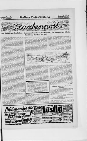 Berliner Volkszeitung vom 13.01.1929