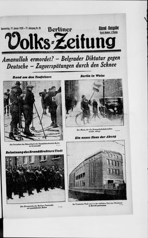 Berliner Volkszeitung vom 17.01.1929