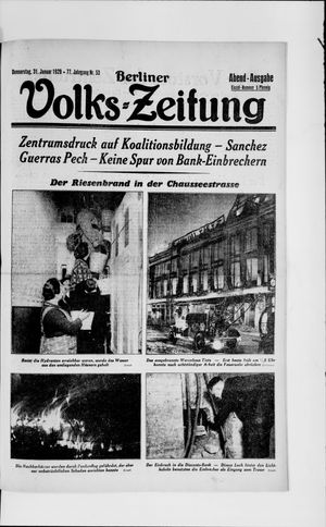 Berliner Volkszeitung on Jan 31, 1929
