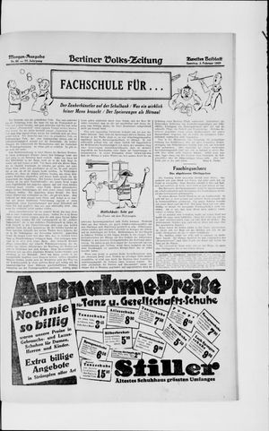 Berliner Volkszeitung vom 03.02.1929