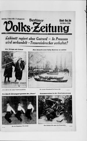 Berliner Volkszeitung vom 07.02.1929