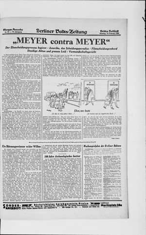 Berliner Volkszeitung vom 10.02.1929