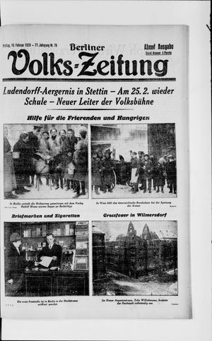 Berliner Volkszeitung vom 15.02.1929