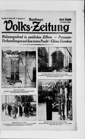 Berliner Volkszeitung on Feb 21, 1929