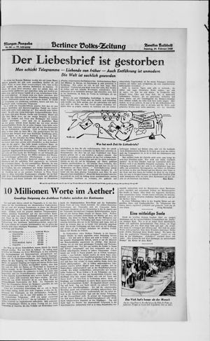 Berliner Volkszeitung vom 24.02.1929