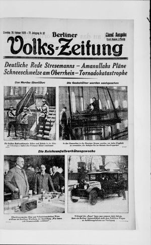 Berliner Volkszeitung vom 26.02.1929