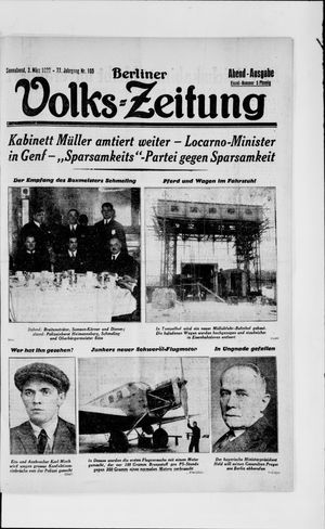 Berliner Volkszeitung vom 02.03.1929