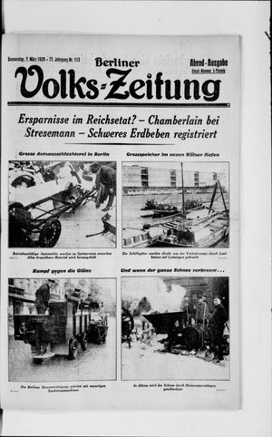 Berliner Volkszeitung on Mar 7, 1929
