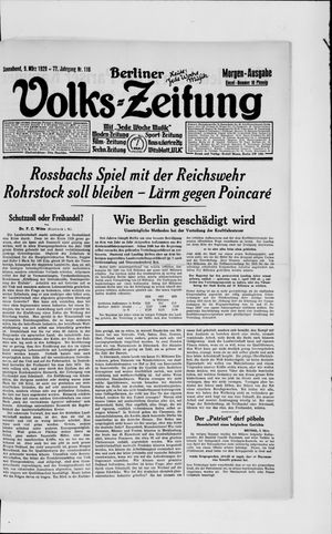 Berliner Volkszeitung vom 09.03.1929