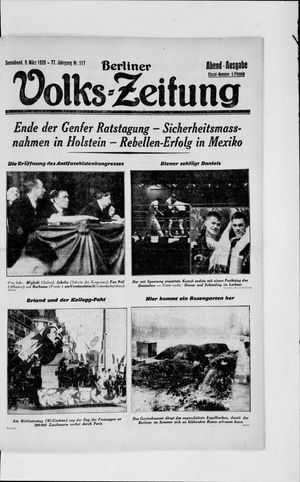 Berliner Volkszeitung on Mar 9, 1929