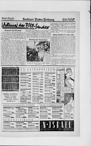 Berliner Volkszeitung on Mar 10, 1929