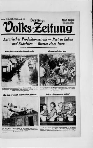 Berliner Volkszeitung vom 19.03.1929