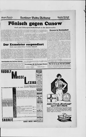 Berliner Volkszeitung on Mar 22, 1929