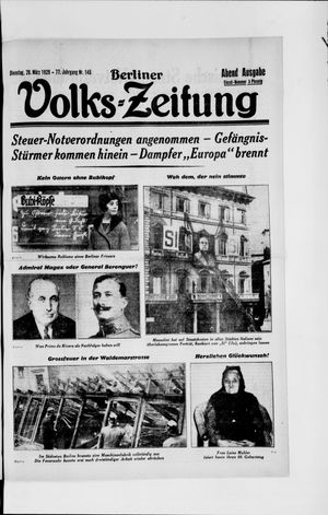 Berliner Volkszeitung vom 26.03.1929