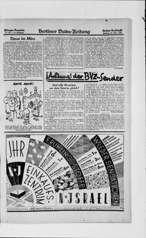 Berliner Volkszeitung vom 31.03.1929