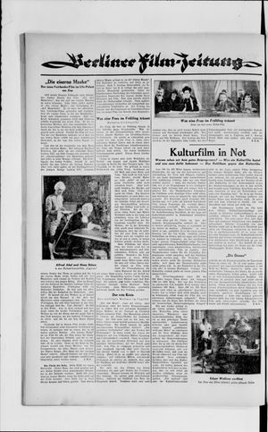 Berliner Volkszeitung vom 03.04.1929