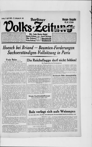 Berliner Volkszeitung vom 05.04.1929