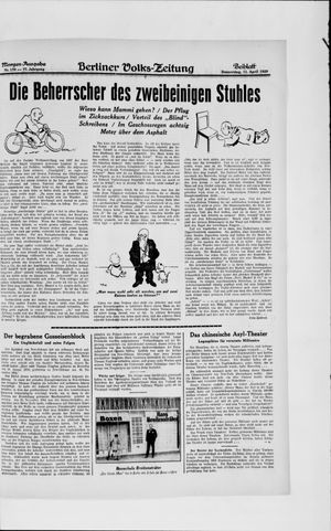 Berliner Volkszeitung vom 11.04.1929