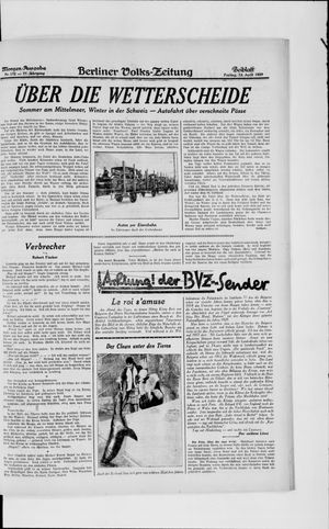 Berliner Volkszeitung vom 12.04.1929