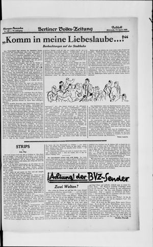 Berliner Volkszeitung on Apr 17, 1929