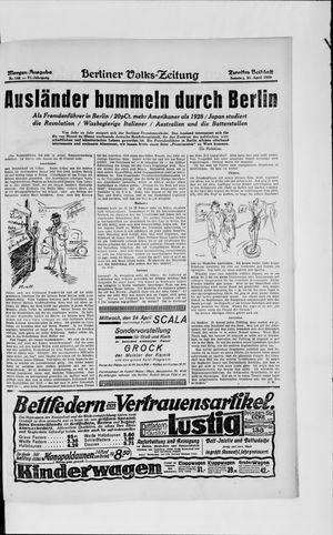 Berliner Volkszeitung on Apr 21, 1929