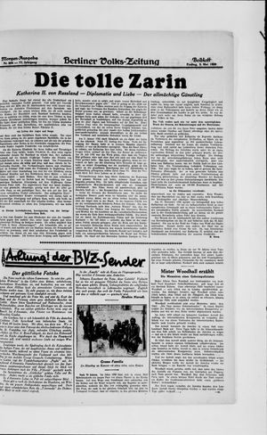 Berliner Volkszeitung on May 3, 1929