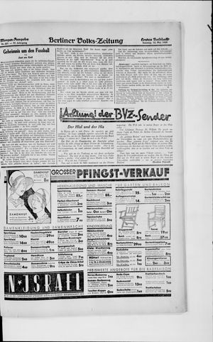 Berliner Volkszeitung on May 12, 1929