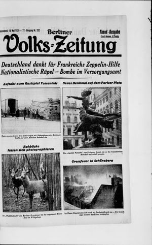 Berliner Volkszeitung on May 18, 1929
