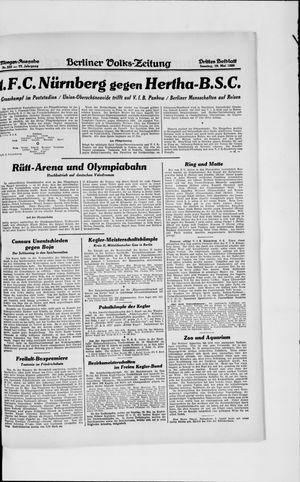 Berliner Volkszeitung on May 19, 1929