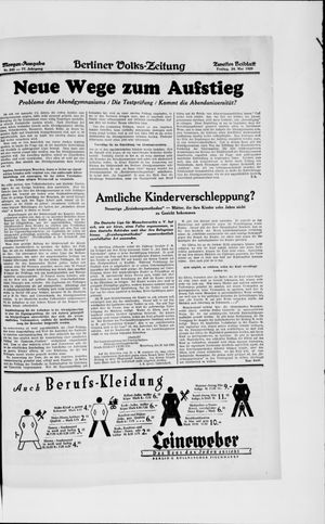 Berliner Volkszeitung vom 24.05.1929