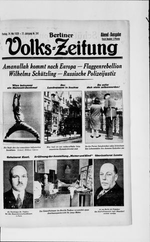 Berliner Volkszeitung on May 24, 1929