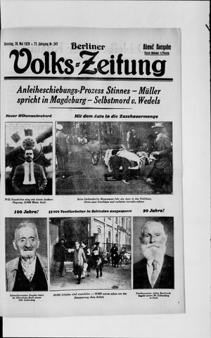 Berliner Volkszeitung on May 28, 1929