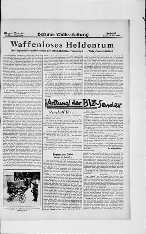 Berliner Volkszeitung vom 04.06.1929