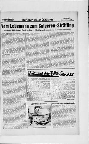 Berliner Volkszeitung on Jun 18, 1929