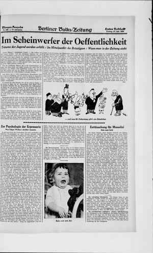 Berliner Volkszeitung vom 21.06.1929