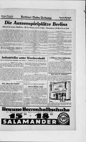 Berliner Volkszeitung on Jun 21, 1929