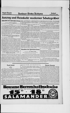 Berliner Volkszeitung on Jun 28, 1929
