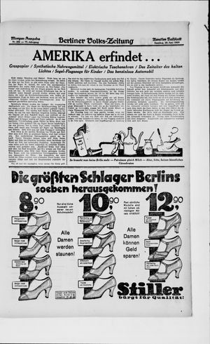 Berliner Volkszeitung vom 30.06.1929