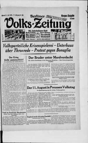 Berliner Volkszeitung vom 03.07.1929