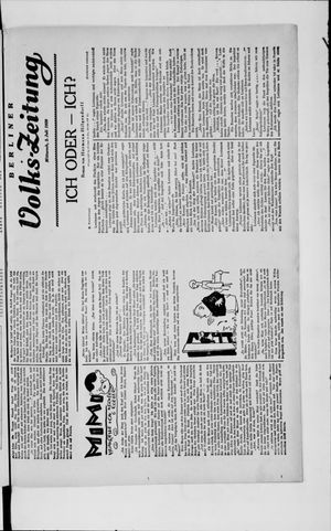 Berliner Volkszeitung vom 03.07.1929
