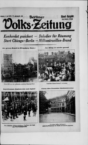 Berliner Volkszeitung vom 03.07.1929