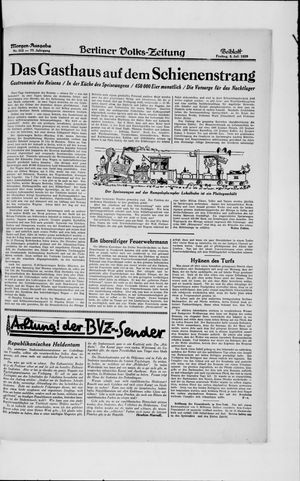 Berliner Volkszeitung vom 05.07.1929