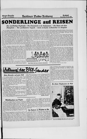 Berliner Volkszeitung vom 11.07.1929