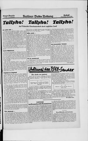 Berliner Volkszeitung vom 18.07.1929