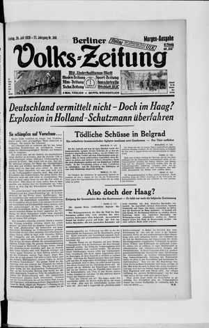Berliner Volkszeitung on Jul 26, 1929