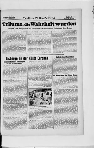 Berliner Volkszeitung vom 26.07.1929