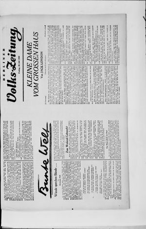 Berliner Volkszeitung on Jul 26, 1929